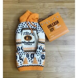 Tito's Vodka "For‎ Dog People" Bottle Sweater Collectible - BRAND NEW